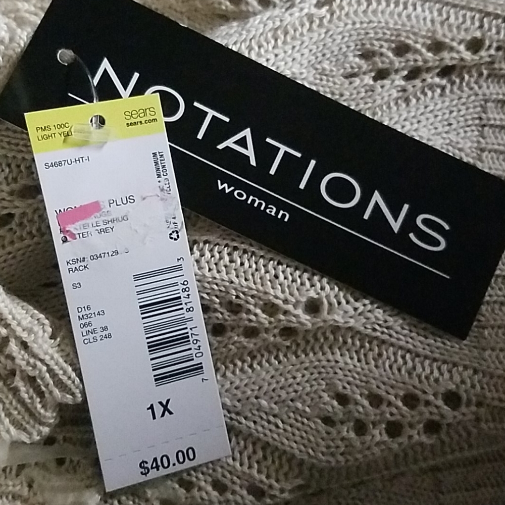 Notations over coat